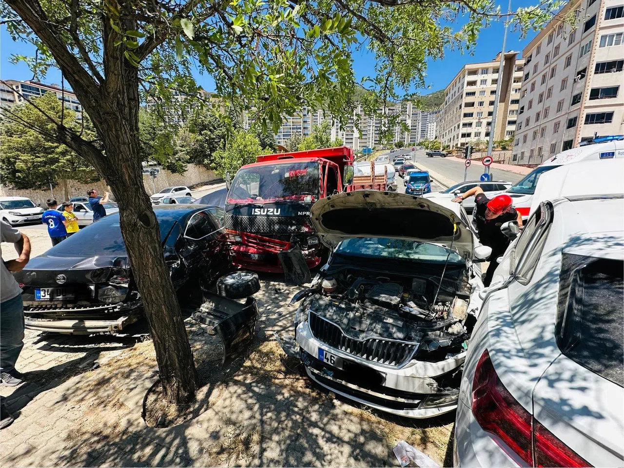 Kahramanmaraş’ta trafik kazası: 3 yaralı