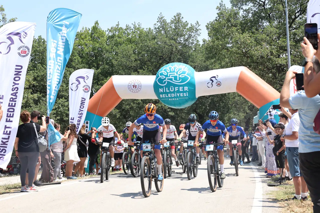 Bursa Nilüfer'de 1. Bölge Bölgesel Dağ Bisikleti Şampiyonası nefes kesti