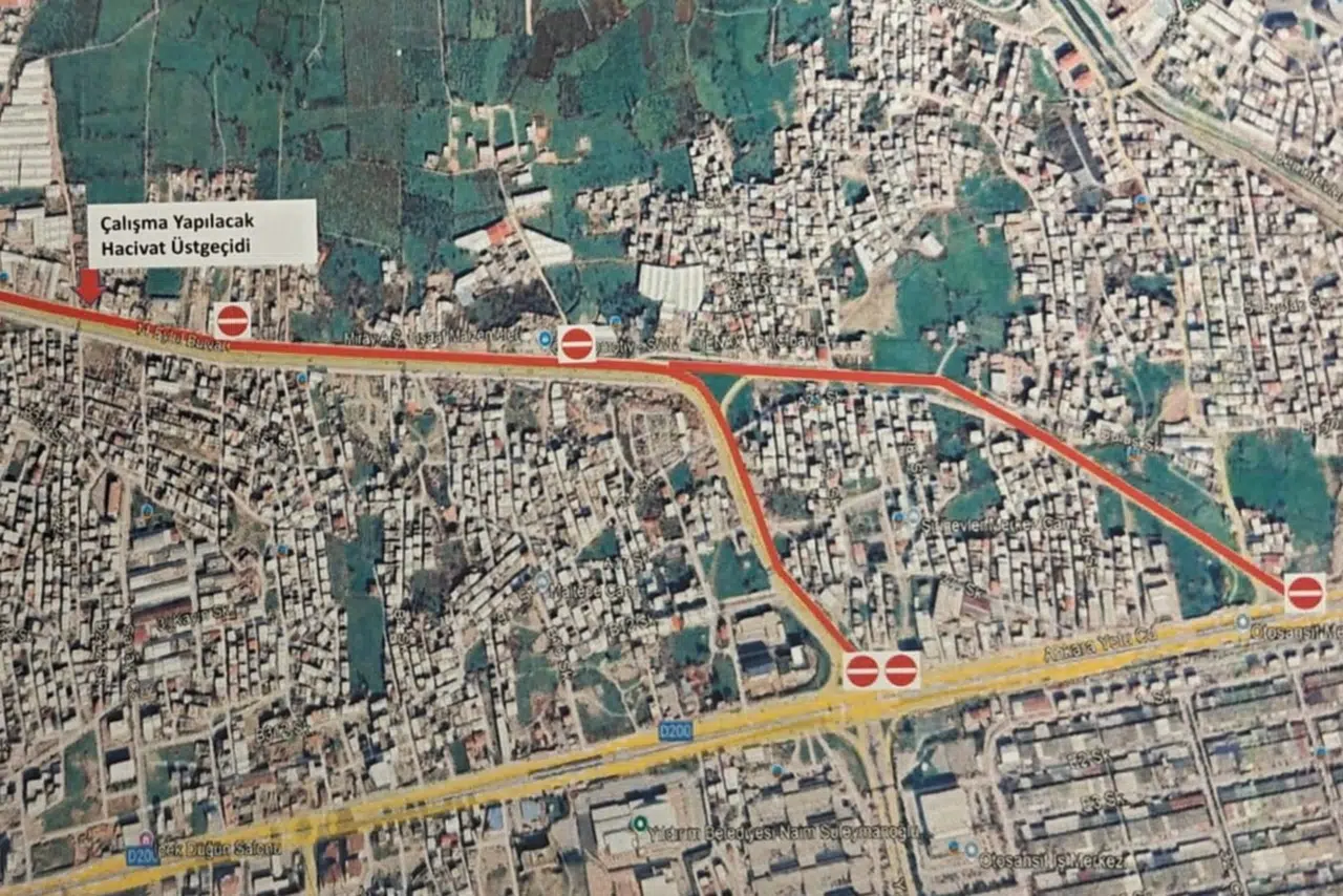 Bursa'da Ankara Yolu saat 13.00'e kadar kapalı!