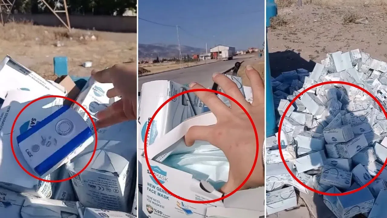 Kahramanmaraş’ta Akılalmaz Görüntü: Tıbbi Malzemeler Çöpe Atıldı!