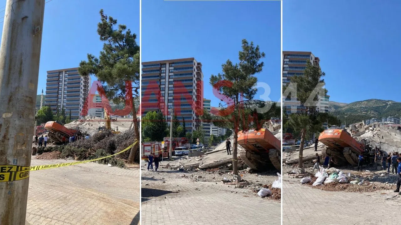 Kahramanmaraş’ta Feci Olay: Kepçe Operatörü  Bina Altında Kaldı