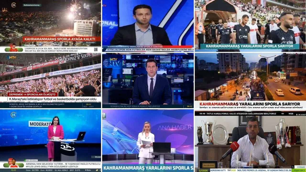 İstiklalspor Ulusal Ekranlarda Deprem Sonrası Direnişin Simgesi Oldu