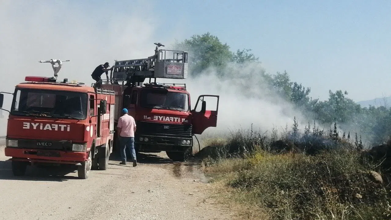 Göl Kenarında Çıkan Yangında 200 Dönüm Alan Zarar Gördü