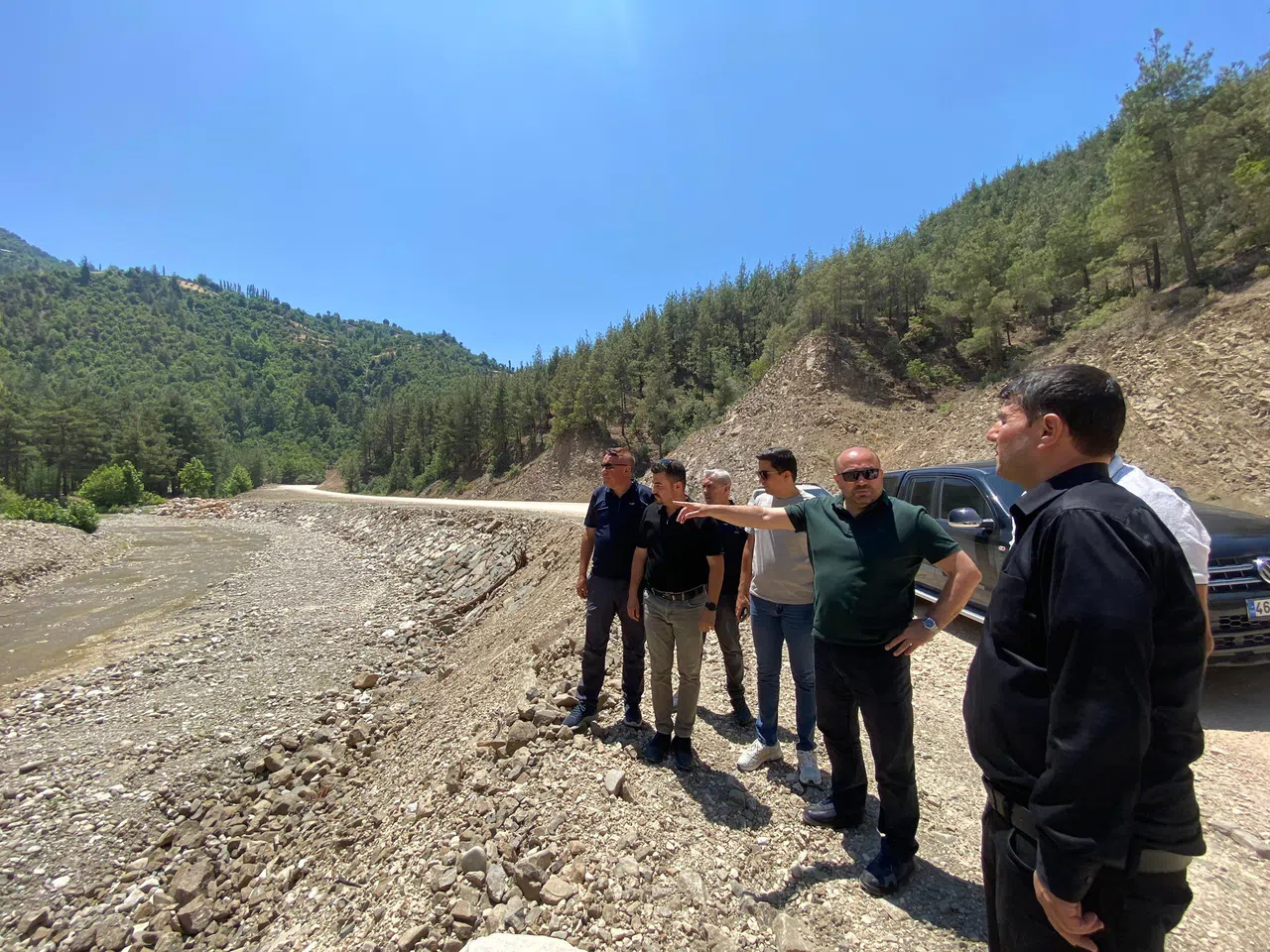 Mehmet Şahin Karasu Grup Yolu’nda Çalışmaları Yerinde İnceledi