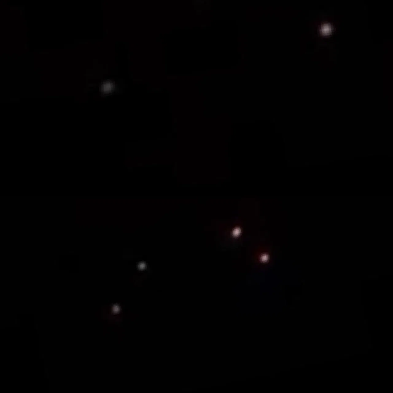 İran'ın İsrail'e Attığı Füzelerin Işıkları Göründü