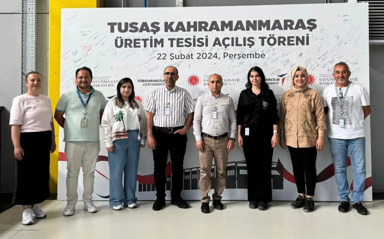 Kahramanmaraş İstiklal Üniversitesi Öğretim Üyeleri TUSAŞ Üretim Tesisini Ziyaret Etti