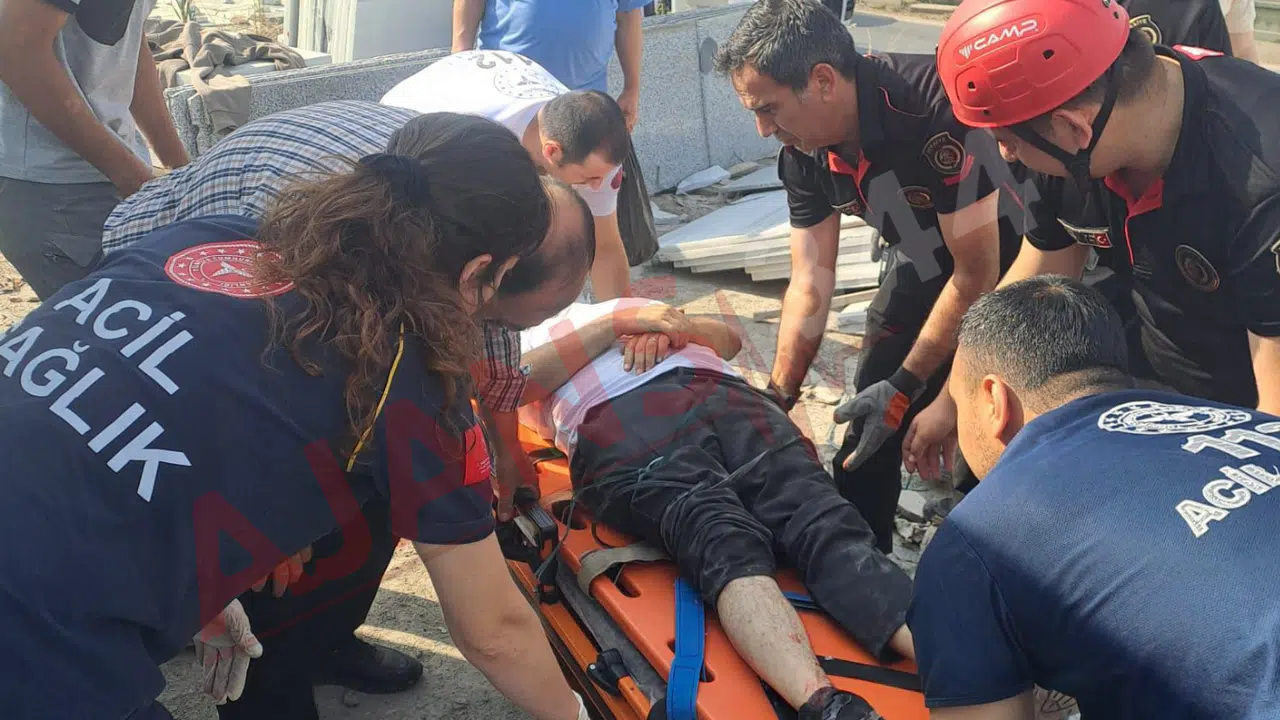 Kahramanmaraş’ta İnşaat Alanında Can Pazarı: 2 İşçi Yaralandı