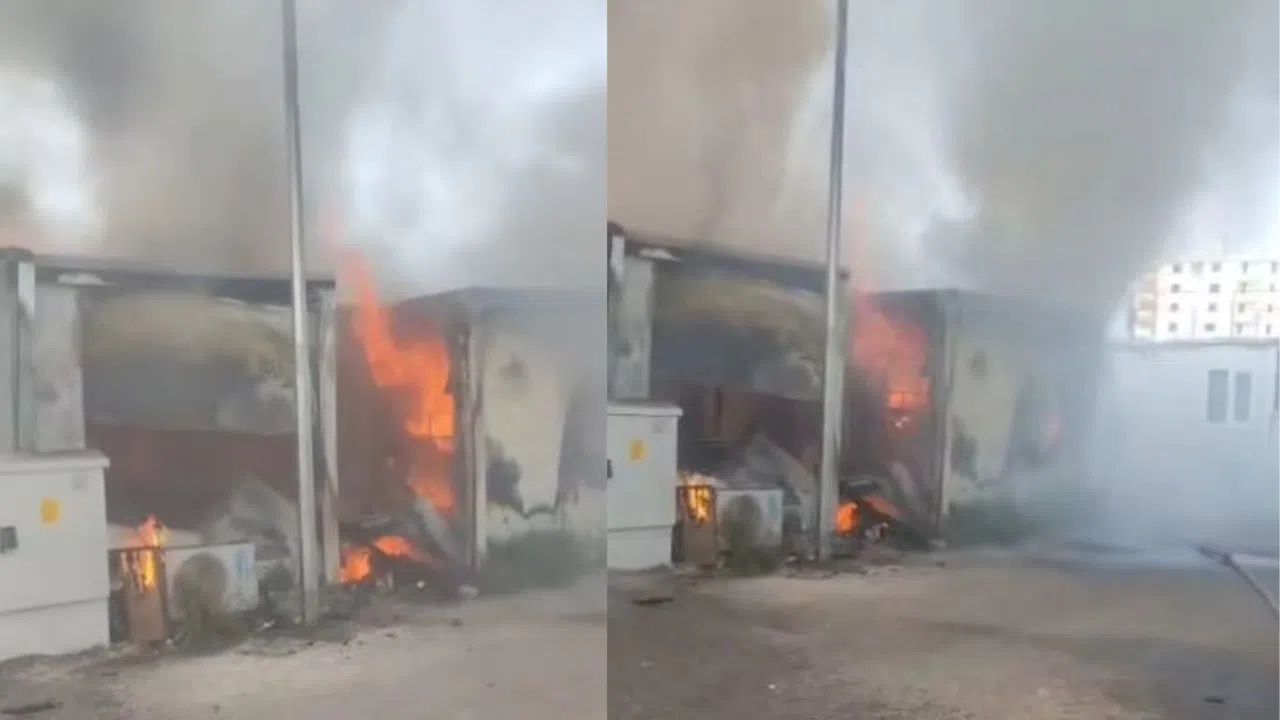 Kahramanmaraş'ta Konteyner Yangını Korkuttu