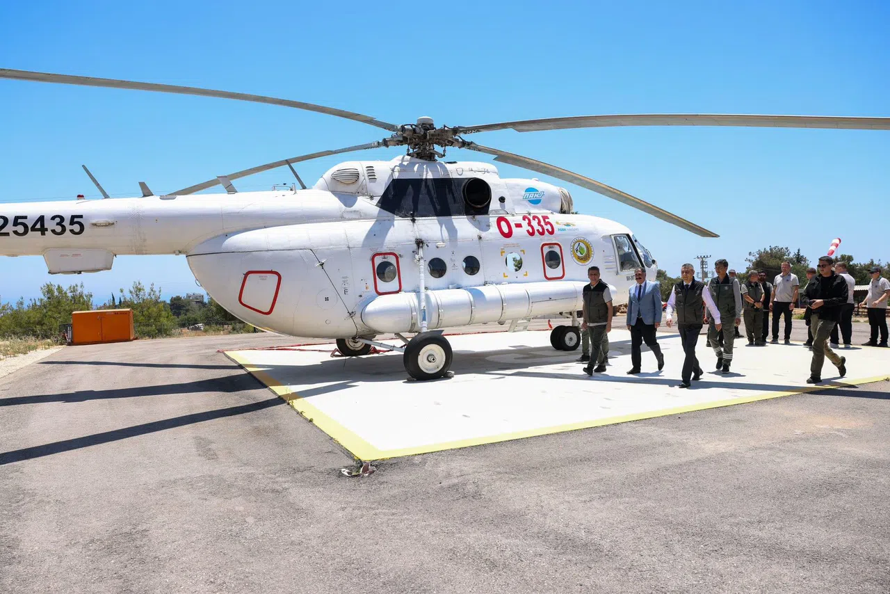 Orman Yangınlarına Karşı 5 Helikopter İle 407 Araçlı Ekip Teyakkuzda