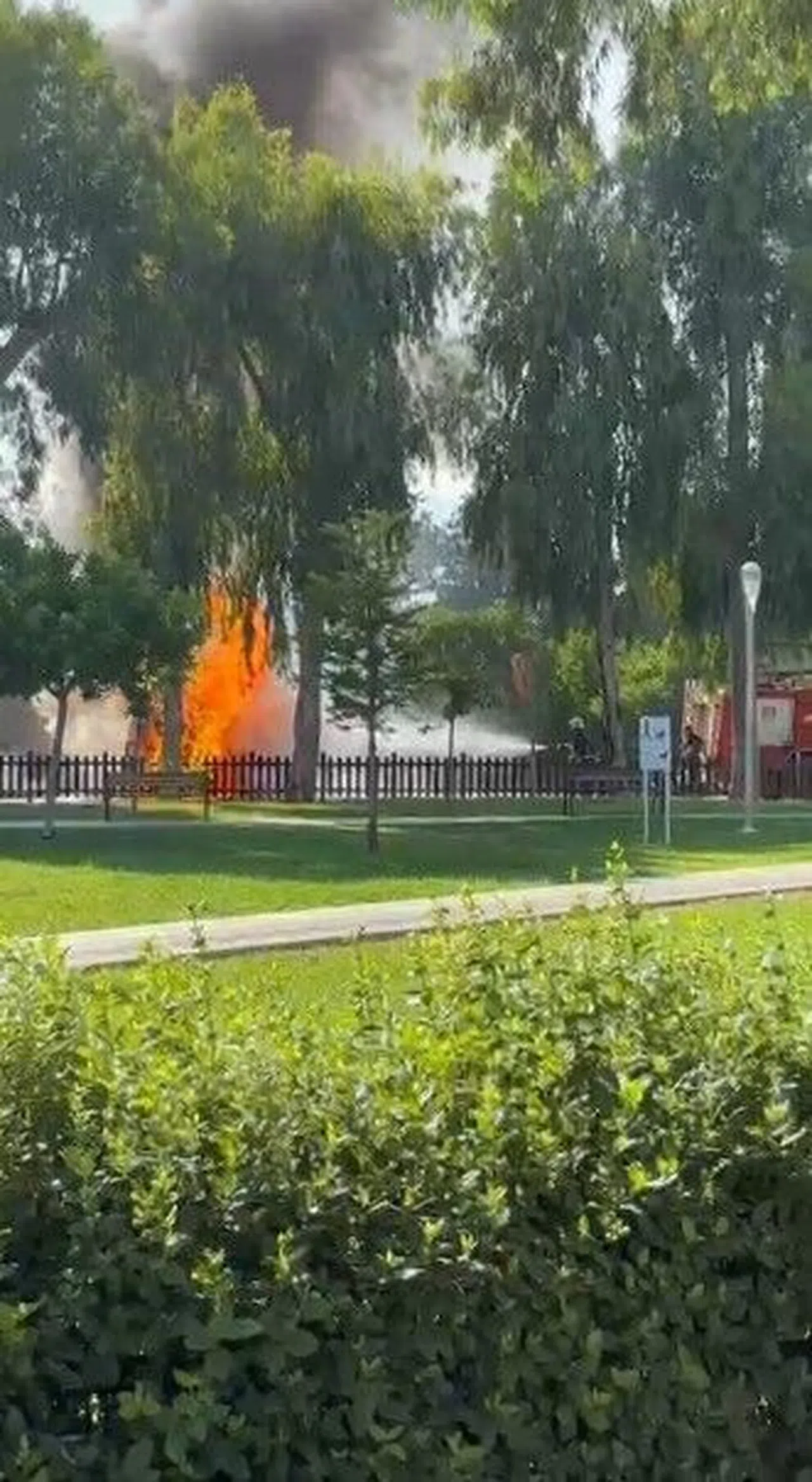 Otomobil Alev Topuna Döndü