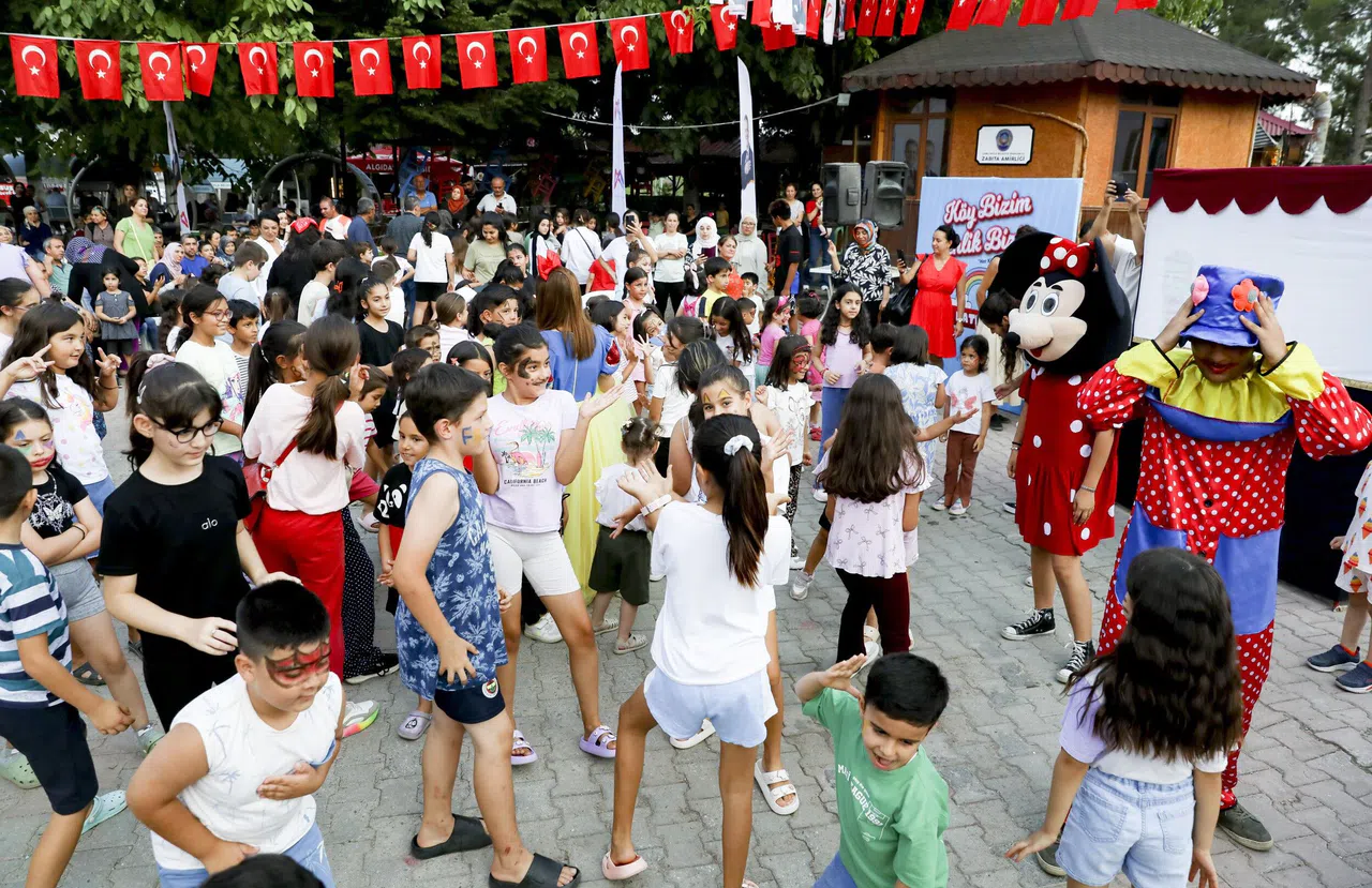 Çocuklar 'Köy Bizim, Şenlik Bizim' Etkinliğiyle Doyasıya Eğlendi