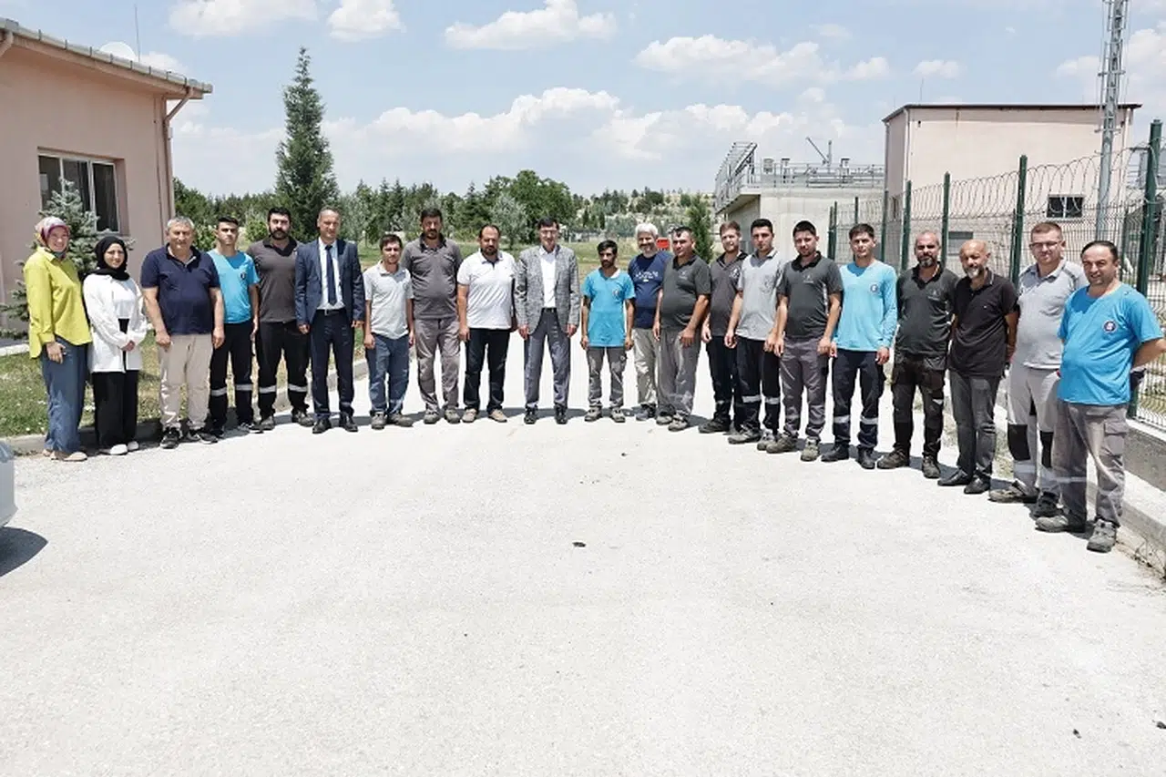 Arıtma Tesisi personeline Başkan Kahveci morali