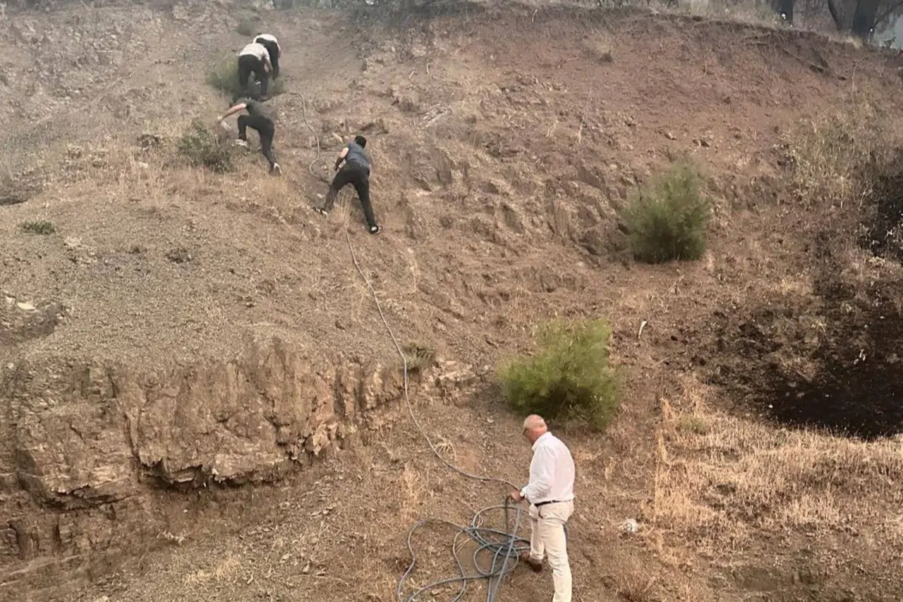 Bursa'daki yangına karşı Gemlik’te teyakkuz