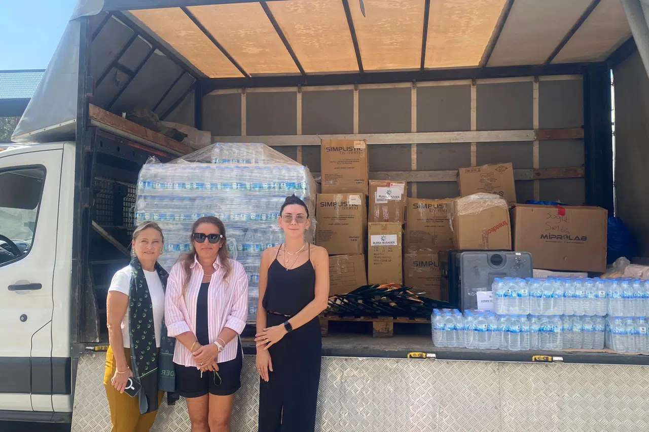 BUSADER’den yangın bölgesine dayanışma desteği