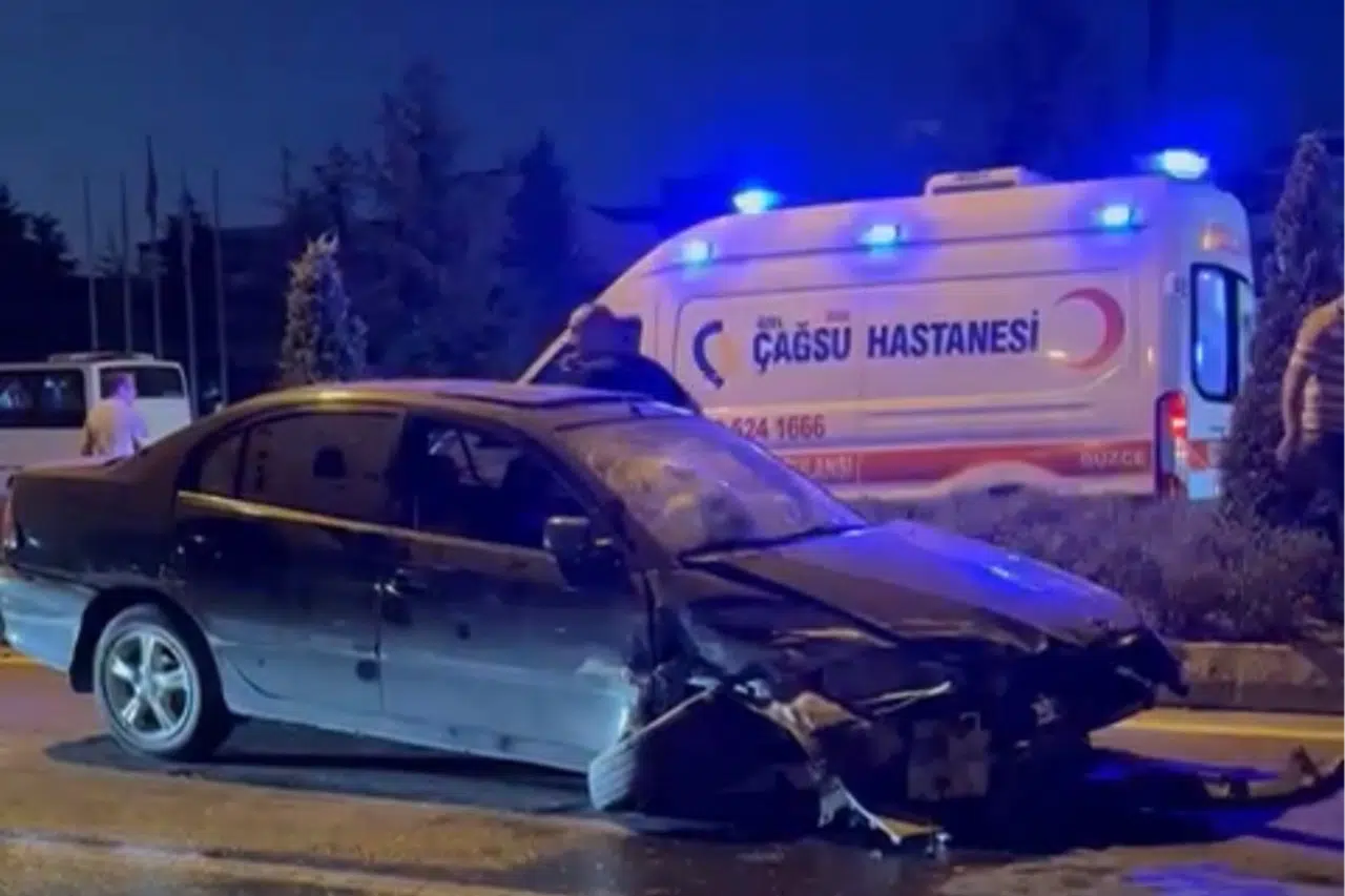 Düzce'de trafik kazası: 1 yaralı