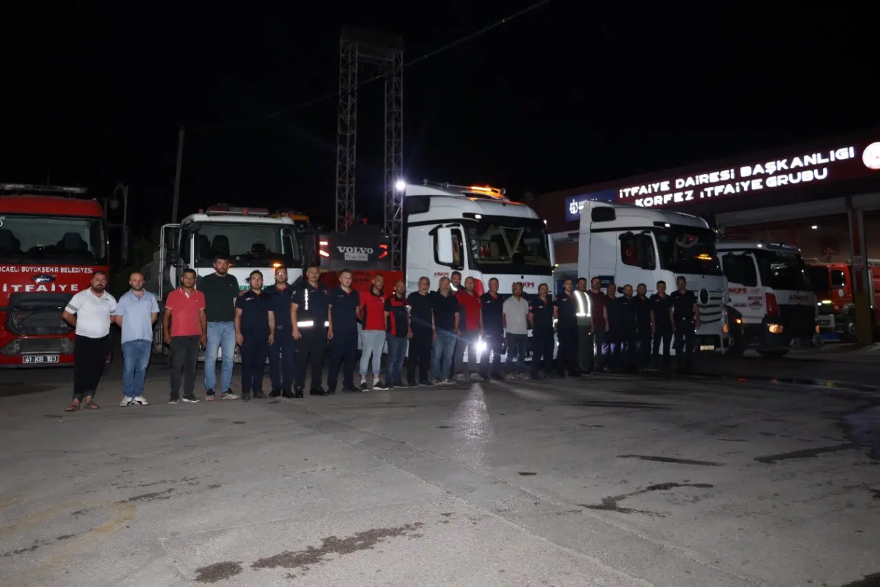 Önce Sakarya, şimdi Manisa... Kocaeli ekipleri yangınlara karşı tek vücut