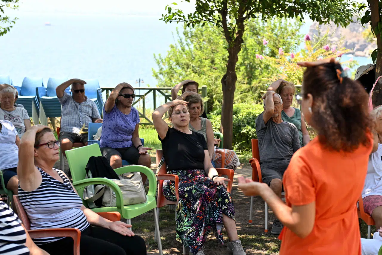 Yaşlı Evi'nde rahatlatan etkinlik