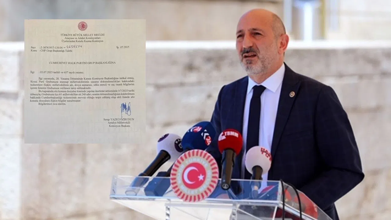 Ali Öztunç’un Dokunulmazlık Dosyası Meclis Gündeminde