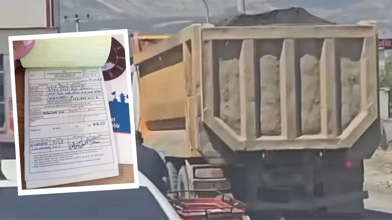 Kahramanmaraş’ta Moloz Döken Sürücüye Ağır Ceza