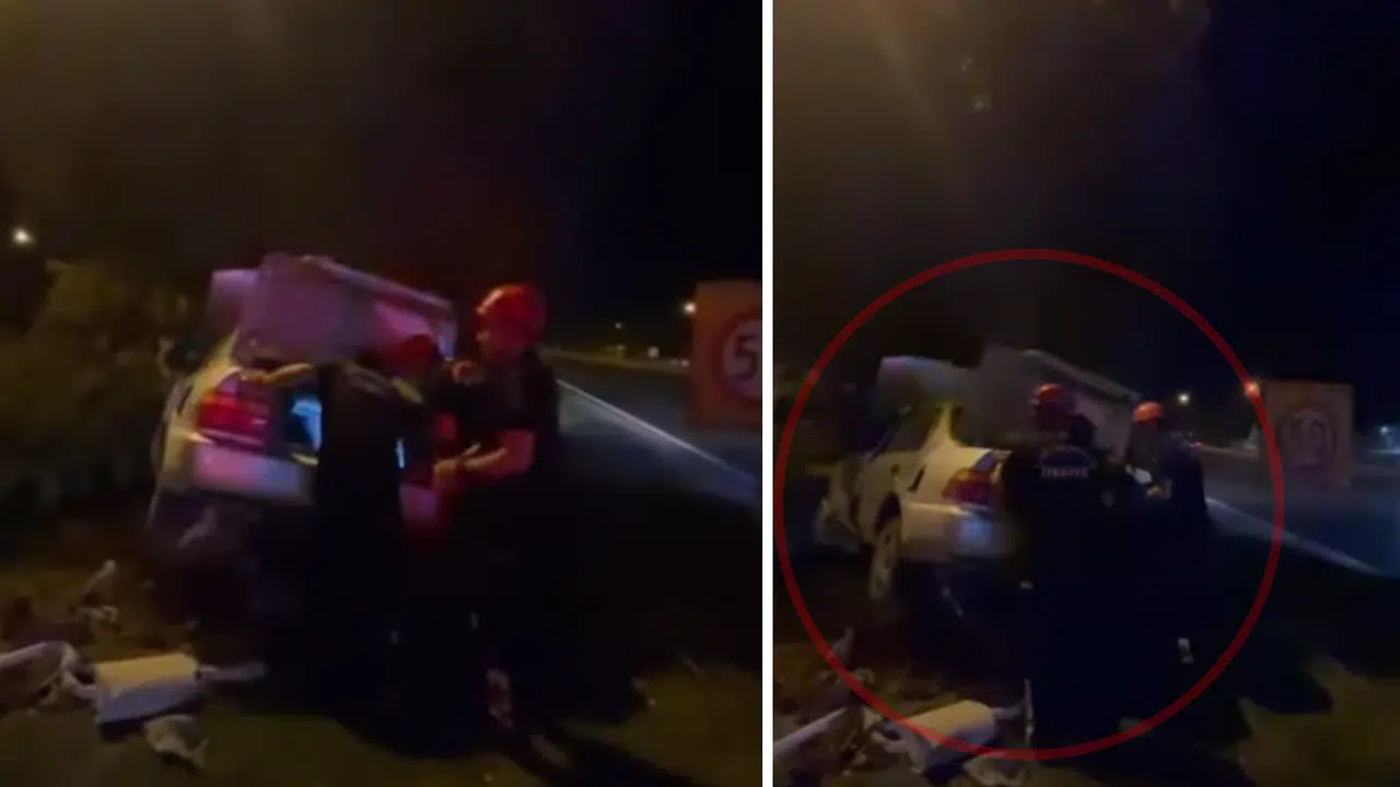 Kahramanmaraş’ta Araç Refüje Çıktı: 2 Yaralı