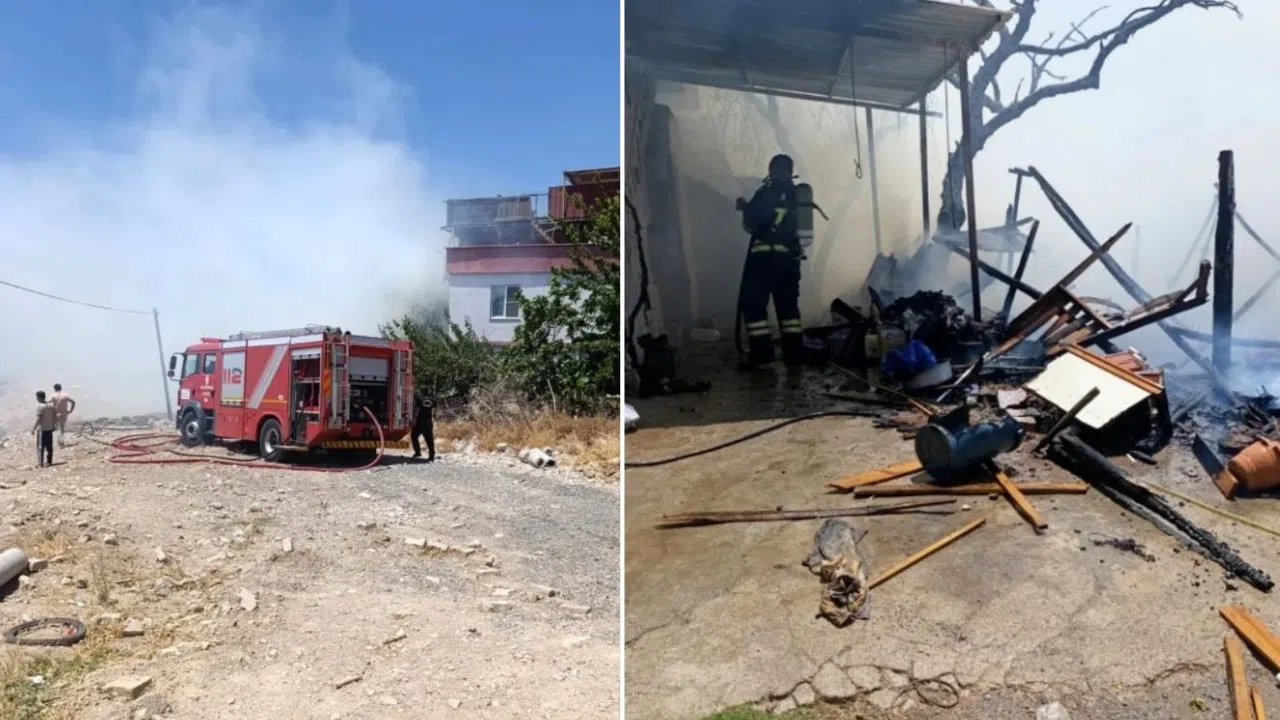 Kahramanmaraş’ta Ahır Yangını: 30 Küçükbaş Hayvan Telef Oldu