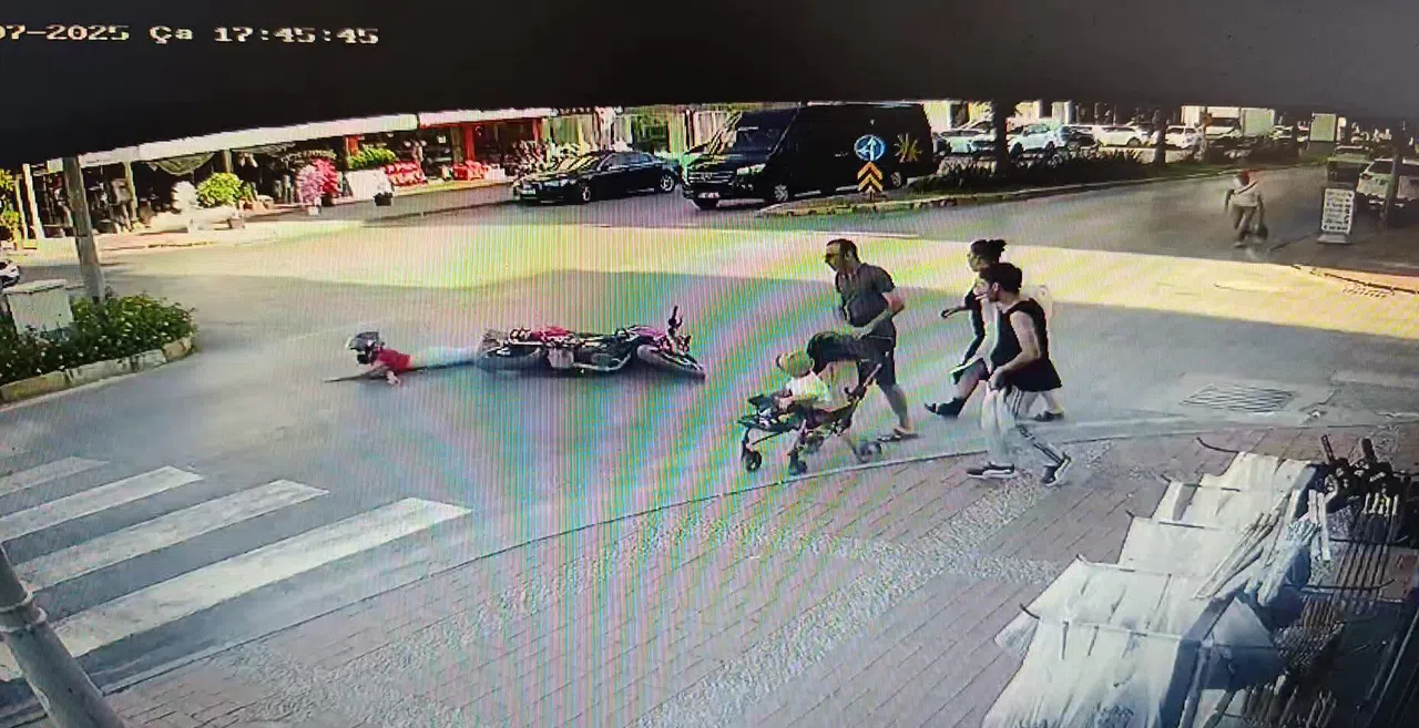 Aynı Kavşakta 1 Saat Arayla 2 Motosiklet Kazası