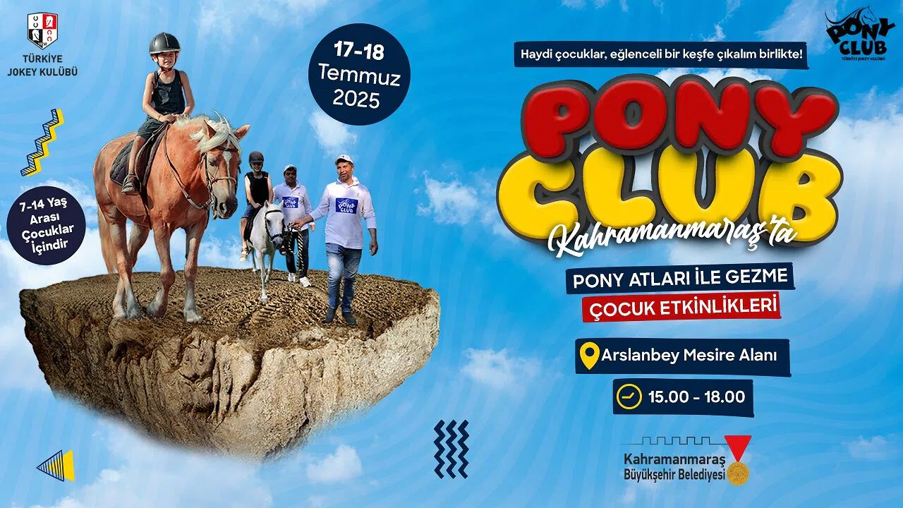 Kahramanmaraş’ta Çocuklara Pony Etkinliği