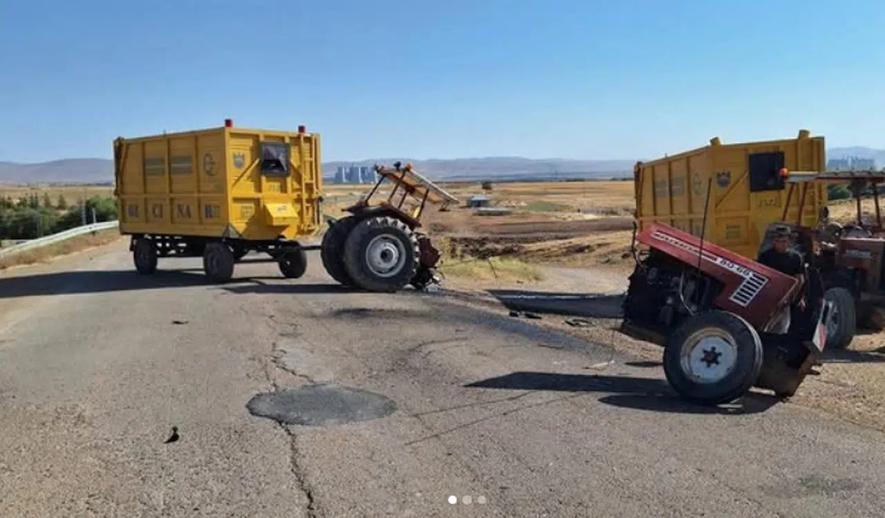 Kahramanmaraş’ta İkiye Ayrılan Traktörden Sağ Kurtuldu