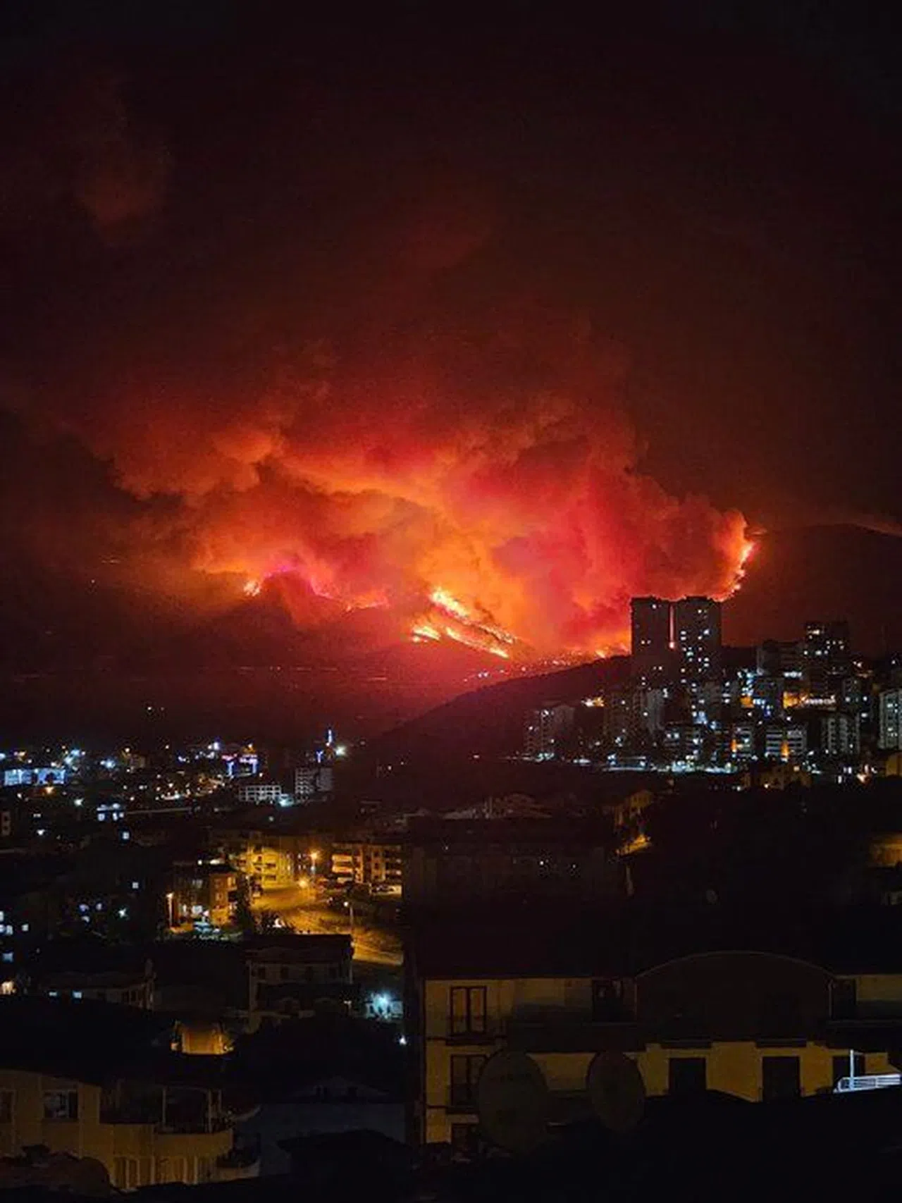 Kahramanmaraş’ta Orman Yangınıyla Mücadele Sürüyor