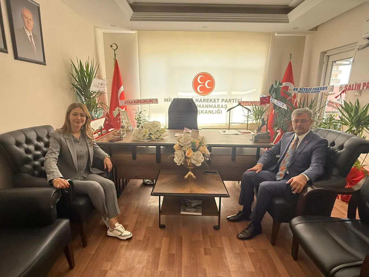 Milletvekili Zuhal Karakoçdora’dan MHP İl Başkanı Metehan’a Ziyaret