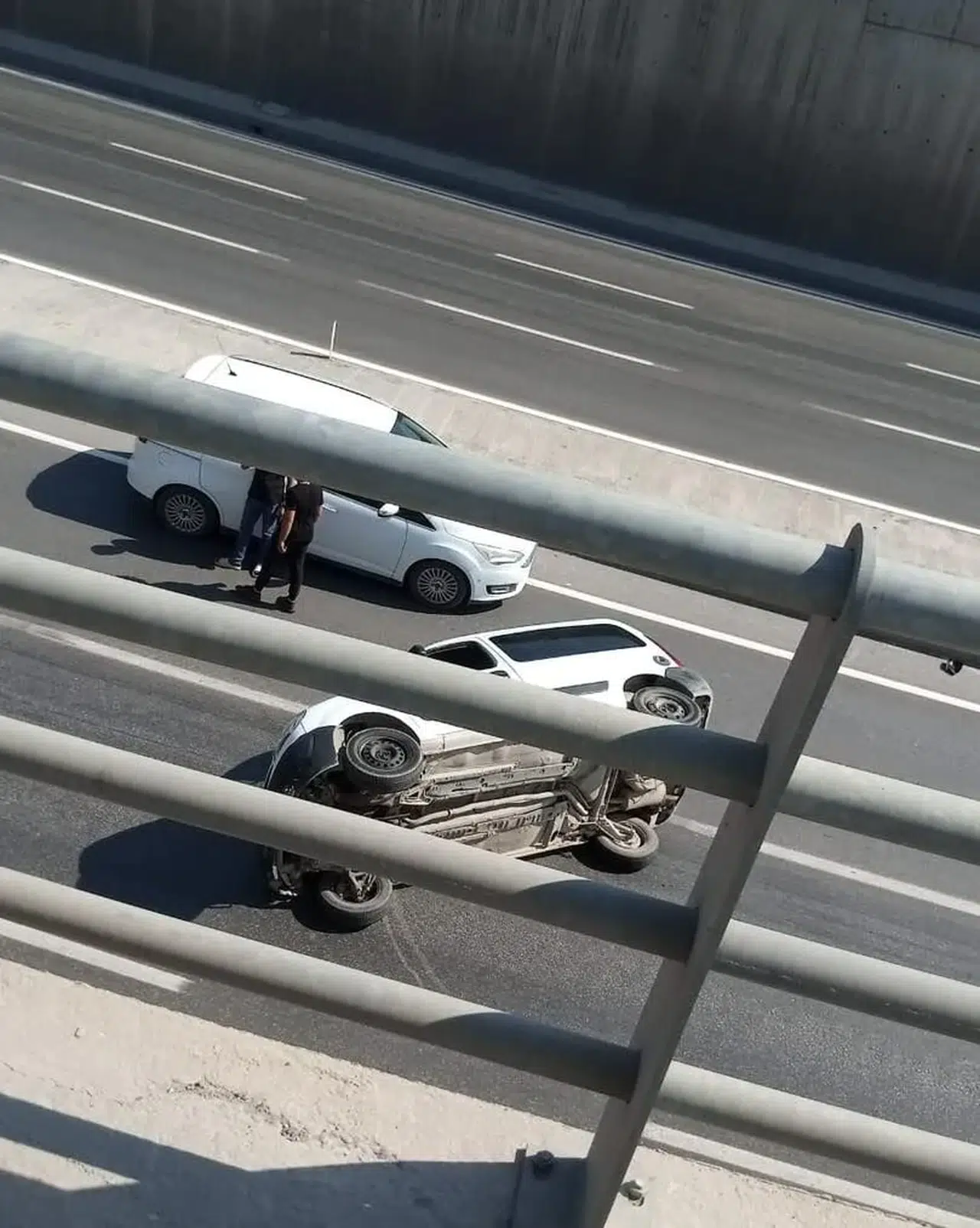 Kahramanmaraş’ta Feci Kaza;Araç Yan Yattı