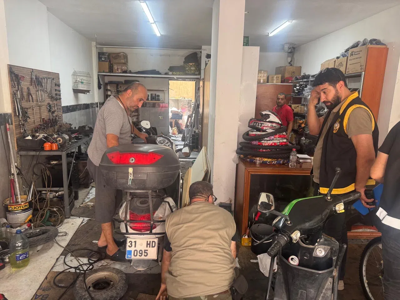 Motosiklet Tamircileri Denetlendi