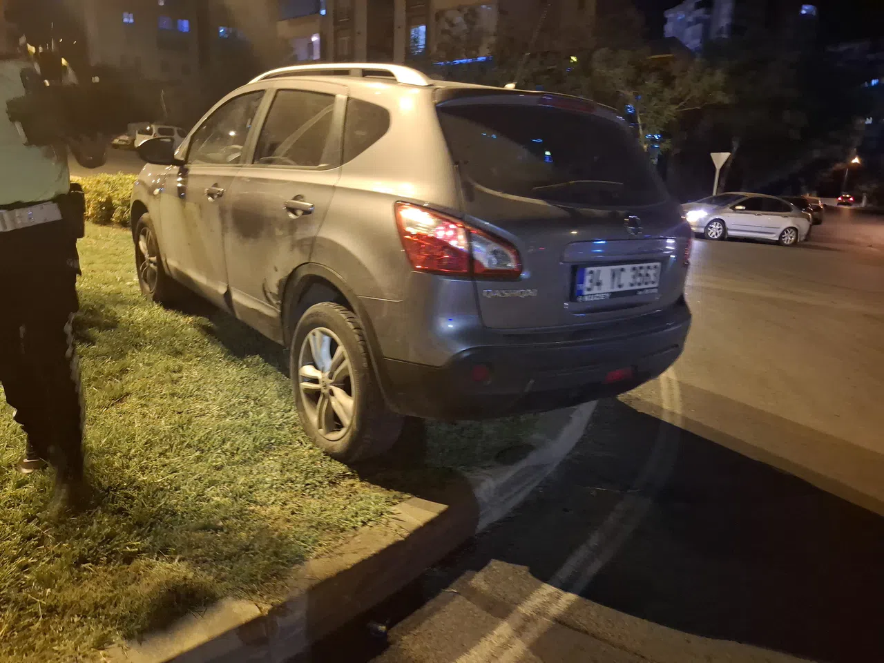 Kahramanmaraş’ta Savrulan Araç Göbeğe Çıktı