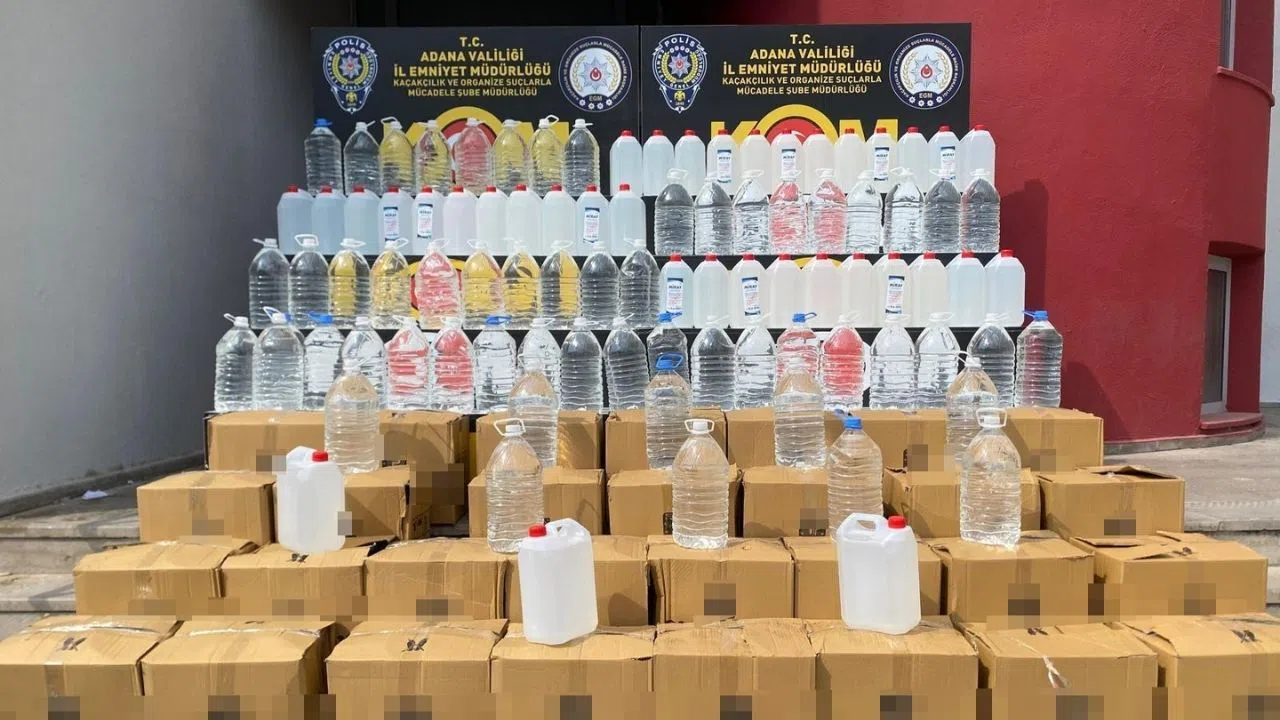 2 Ton Kaçak Etil Alkol Ele Geçirildi: 2 Gözaltı