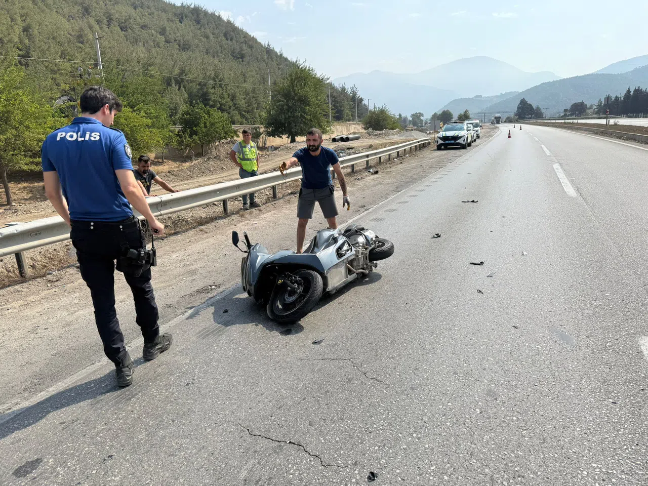 İki Motosiklet Çarpıştı: 2 Yaralı