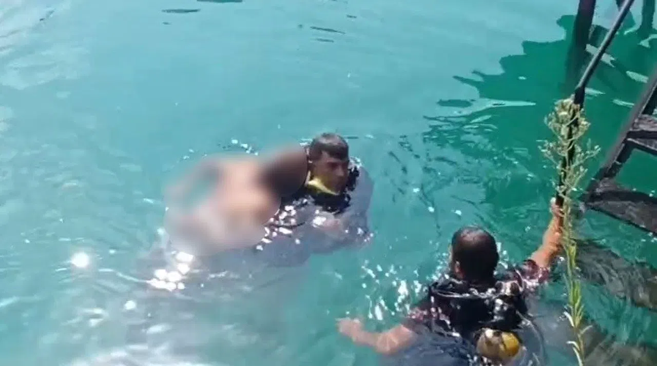 Ölüme Balıklama Atlayan Adam Yaşamını Yitirdi Geriye Sadece Olay Anı Görüntüleri Kaldı