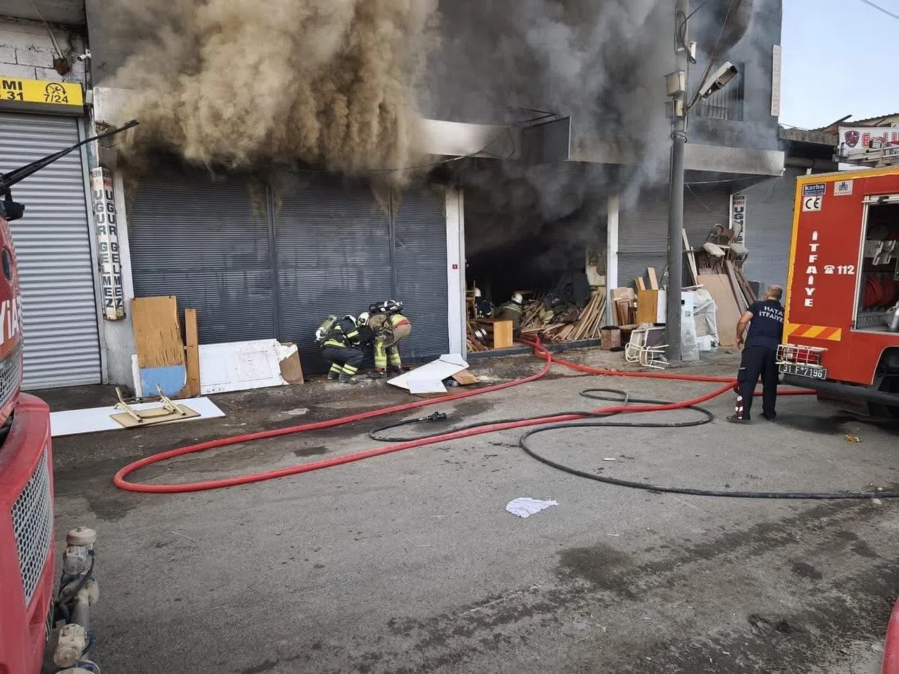 Mobilya Atölyesinde Yangın