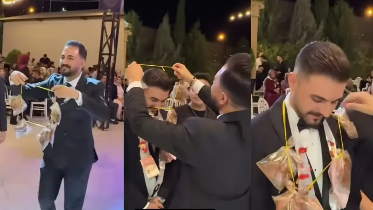 Kahramanmaraş’ta Damada Tavuk Pirzola Taktı