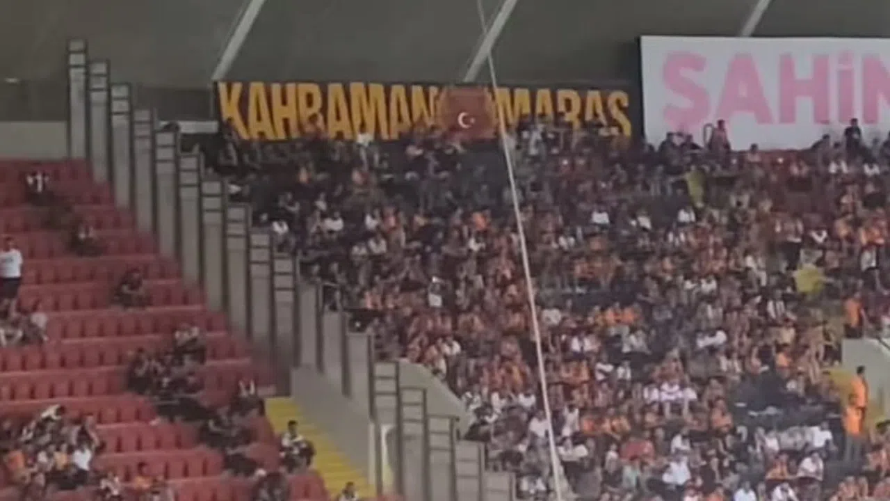 Gaziantep – Galatasaray Maçında “Kahramanmaraş” Pankartı