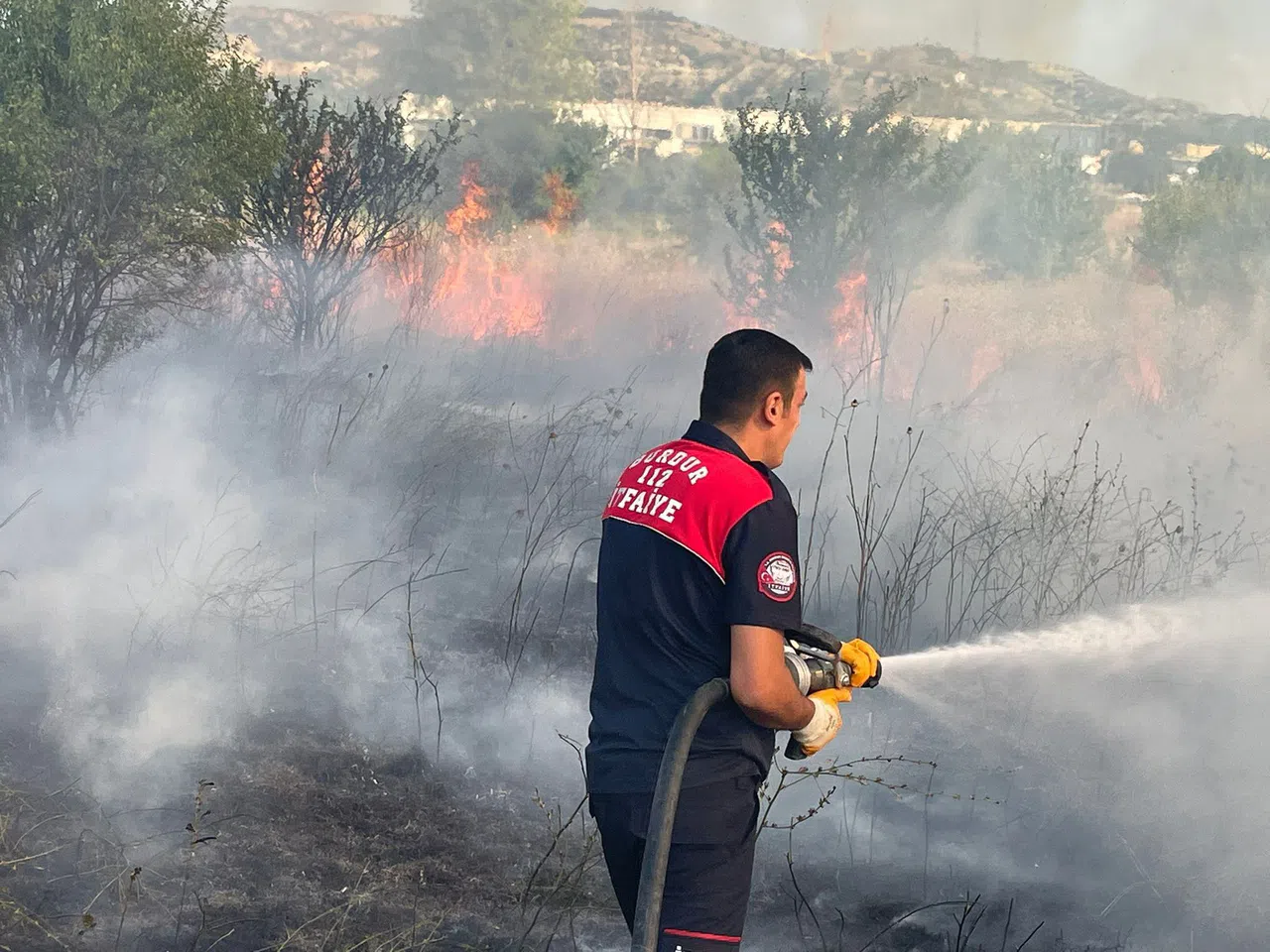 Arazi Yangınında 50 Dönüm Alan Zarar Gördü