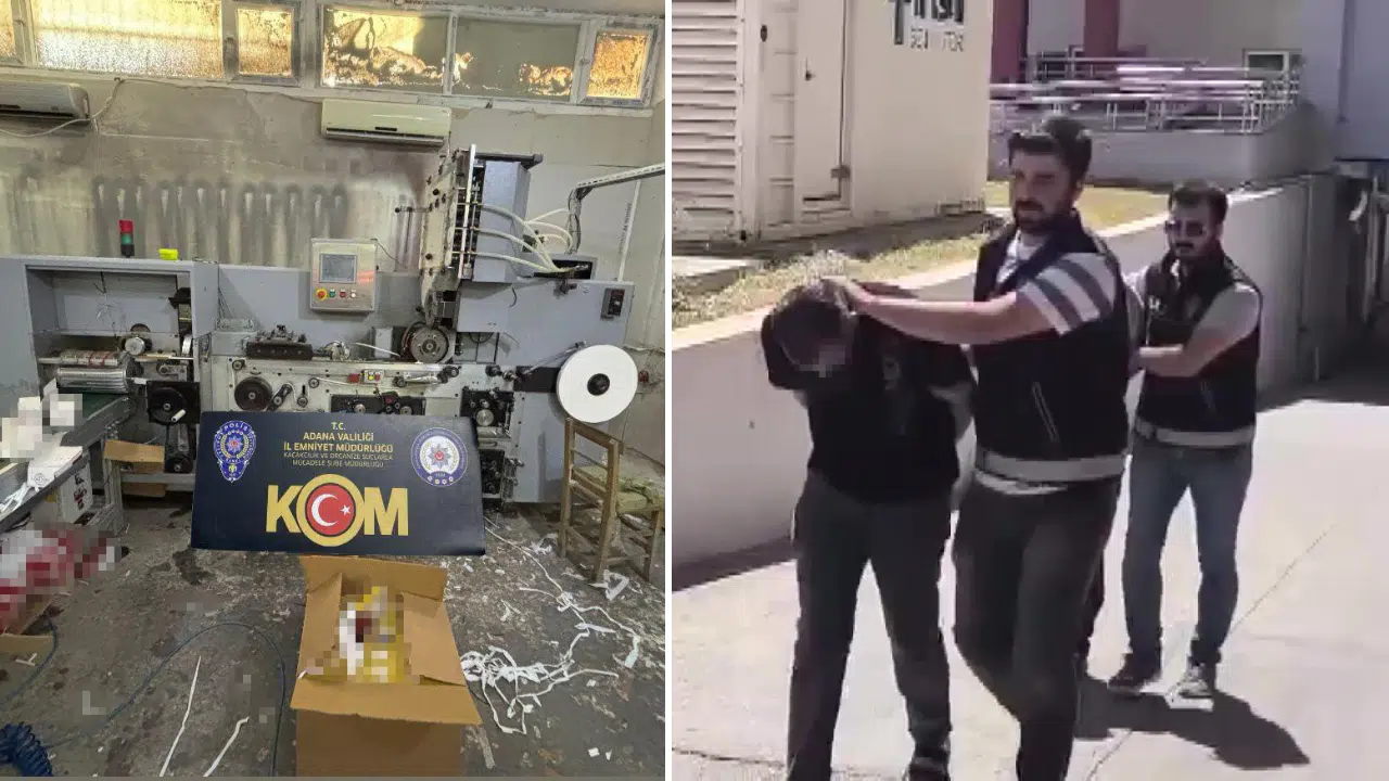 Bardak Üretim Tesisi Görünümlü Depoda Kaçak Makaron Yakalandı