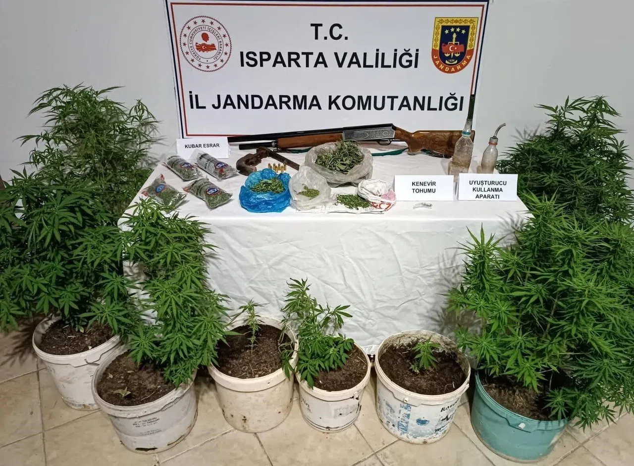 Bir Eve Düzenlenen Operasyonda Esrar Ve Kenevir Ele Geçirildi