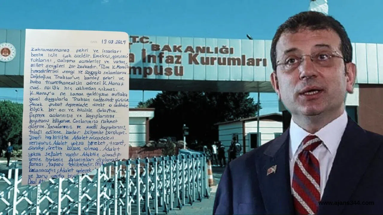 Ekrem İmamoğlu’ndan Kahramanmaraş’a Dayanışma Mektubu