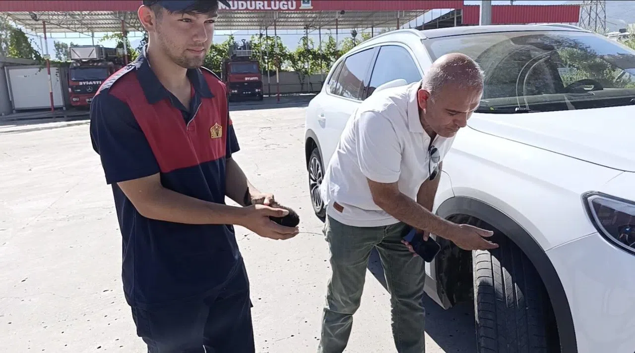 Elektrikli Otomobilin Bagajında Mahsur Kalan 5 Kedi Yavrusu Kurtarıldı