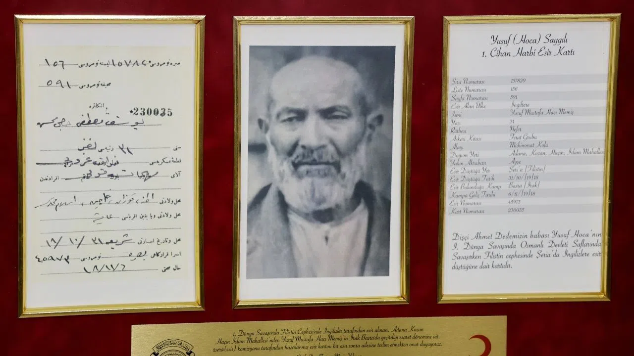 Esir Düşen Dedesinin Filistin'de 107 Yıllık Mektubuna Ulaştı