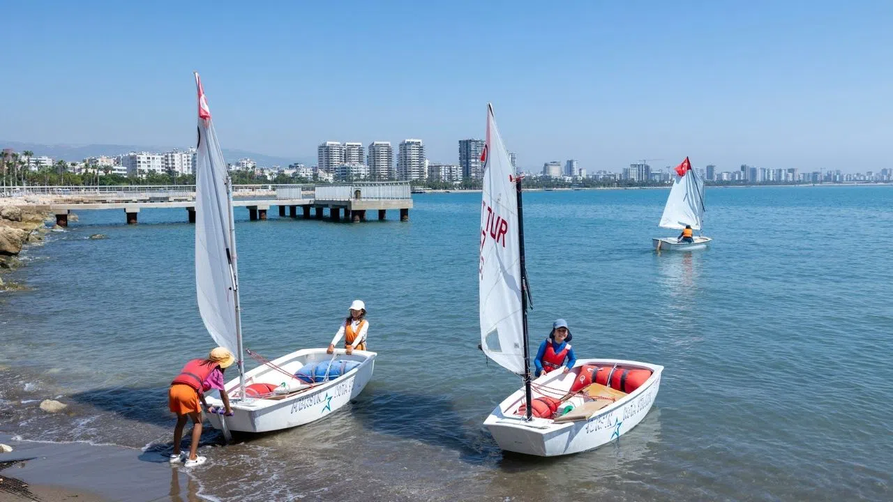 Ücretsiz Kurslarla Gençler Yelken Sporu Öğrenmeye Başlıyor