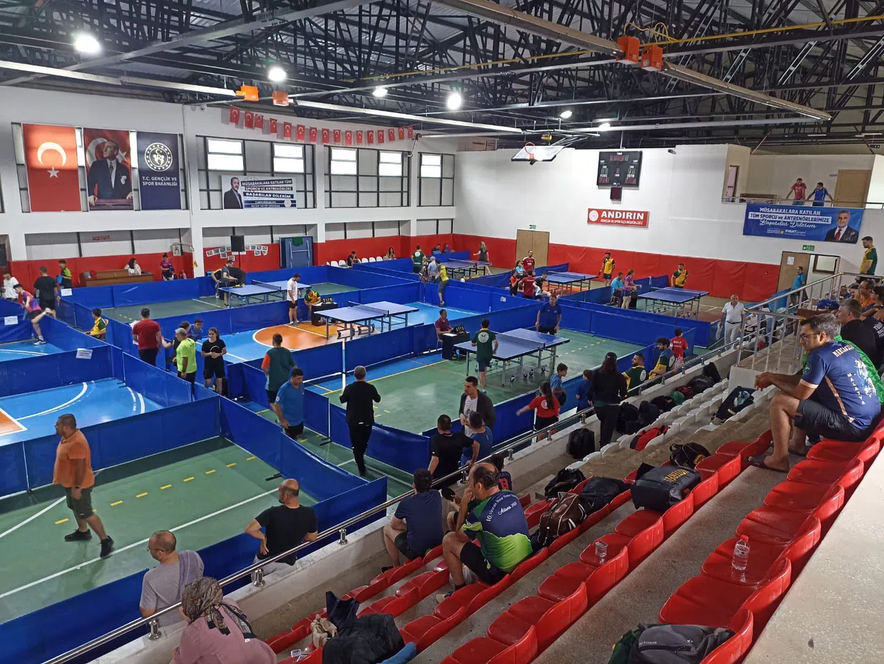 Andırın'da Uluslararası Katılımlı Masa Tenisi Heyecanı Başladı