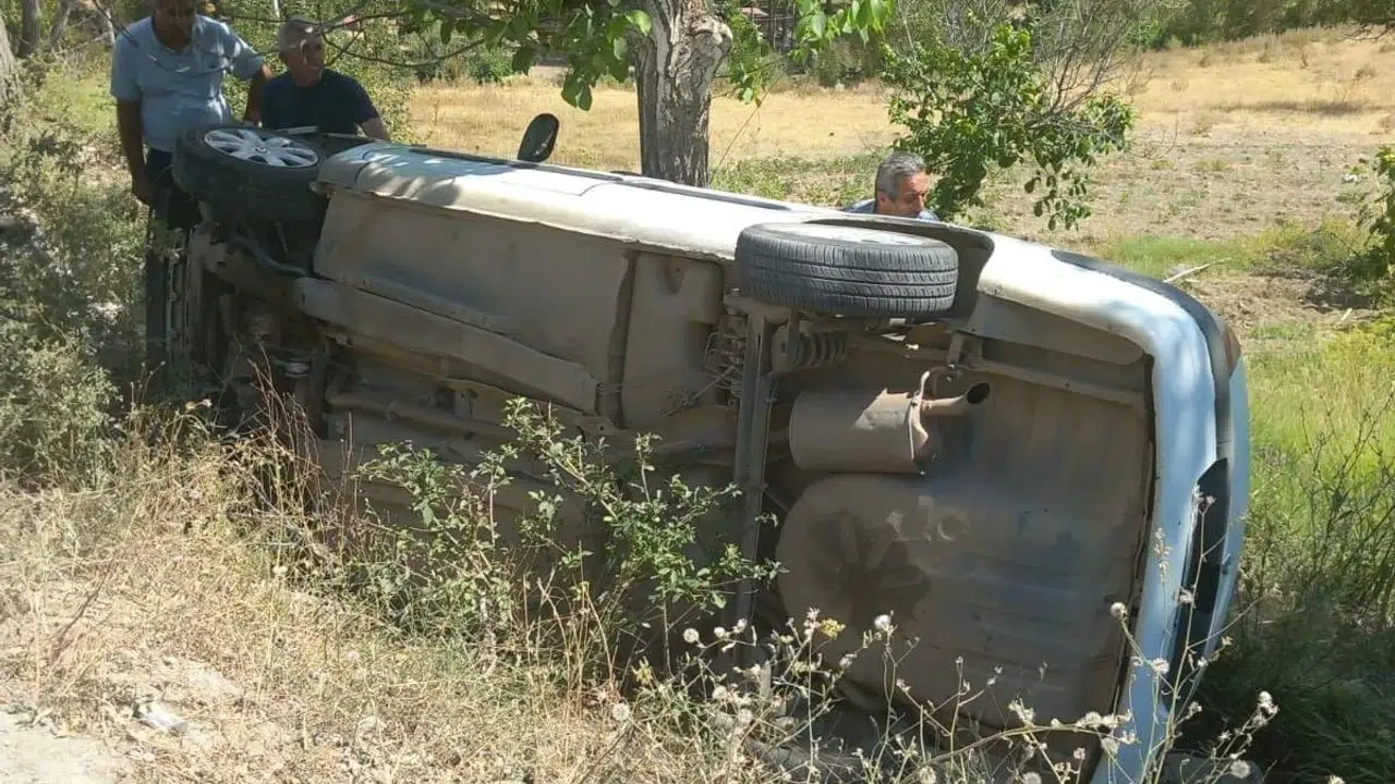 Kahramanmaraş’ta Otomobil Şarampole Uçtu