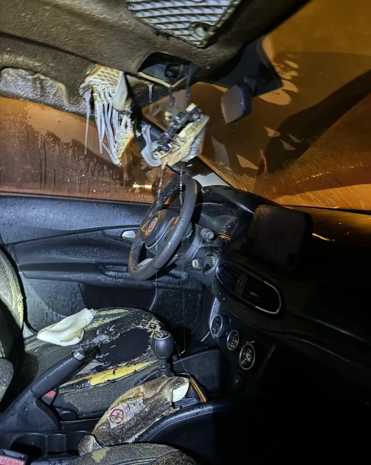 Kahramanmaraş’ta Seyir Halindeki Araç Alev Aldı