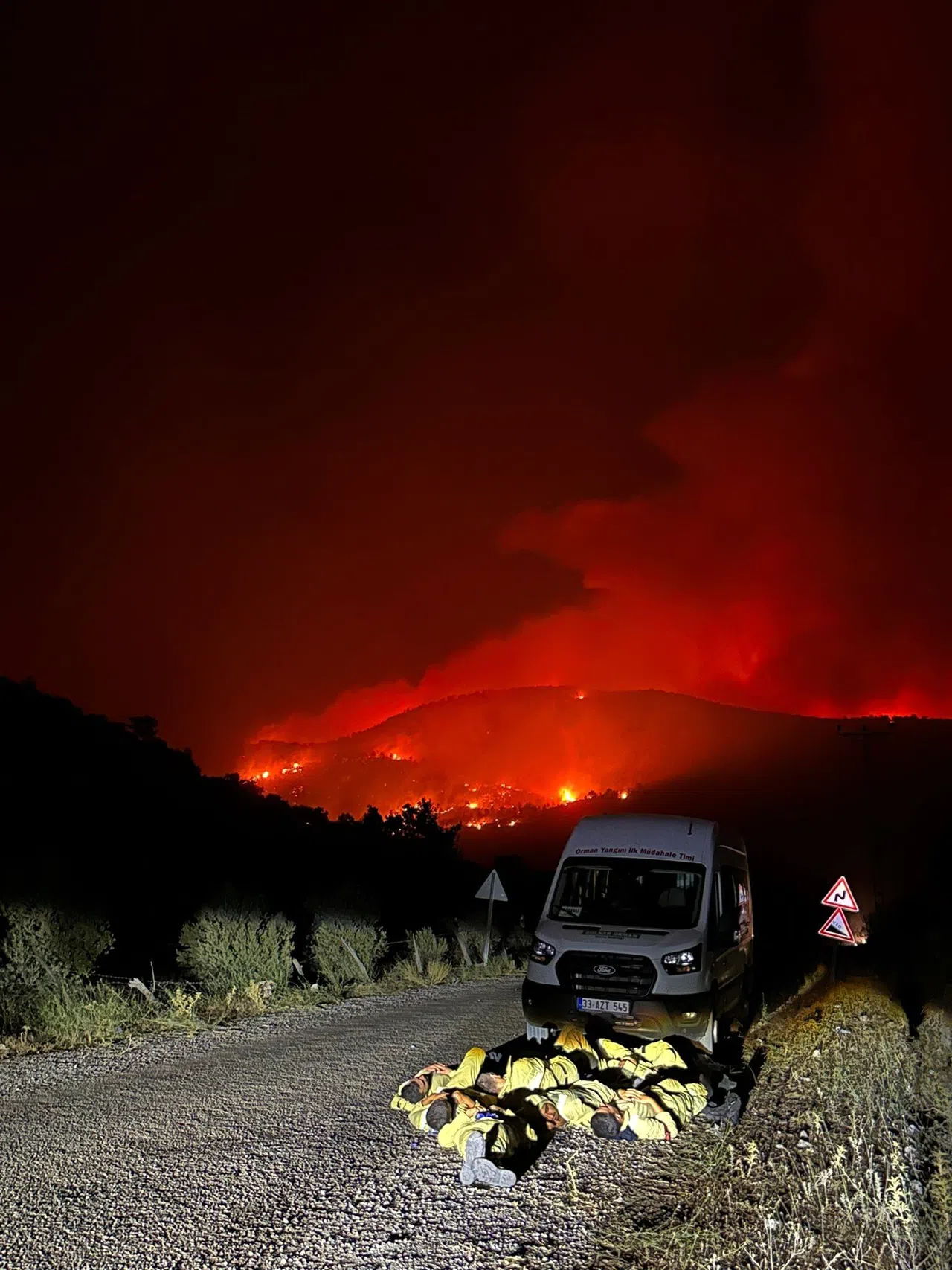 Orman Yangınında Ekiplerin Zor Anları